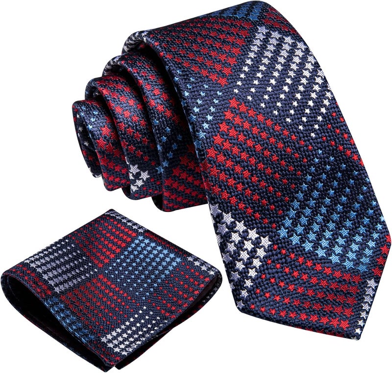 Barry.Wang Store Ties for Boys 47.2" Self-Necktie Kids and Pocket Square Set Teenager Uniform Graduation Performance Age 6-15 - Image 3